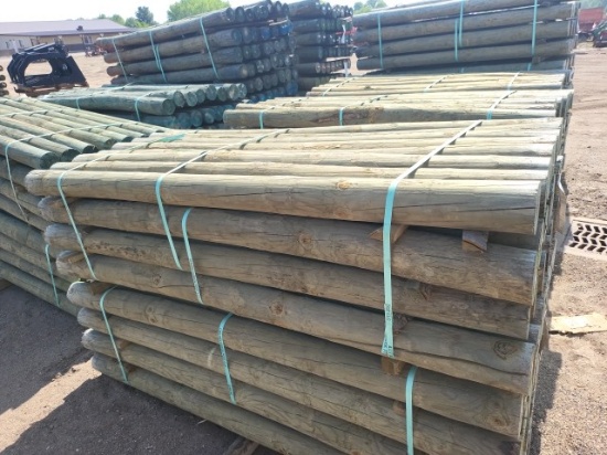 4 5/8" x7 Treated Fence Posts (32)