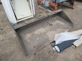 QT 78in. Skidsteer Bucket/Has some Asphault in it