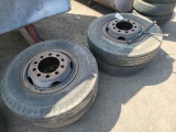 (4) 9.00x20 Wheels and Tires