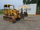 John Deere 555E Crawler Loader w/Forks
