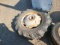 Tractor wheel and tire