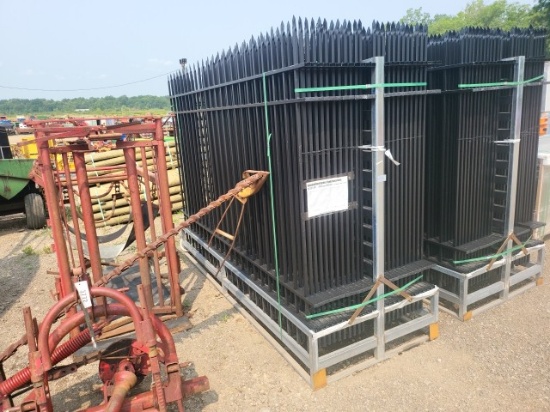 Galvanized Steel Garden Fencing w/Posts