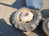Tractor wheel and tire