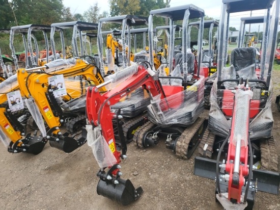 Miva Va13 Mini Excavator/Red