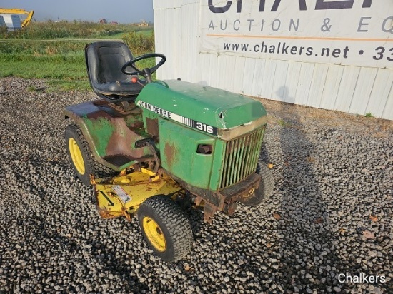 John Deere 316 Riding Mower