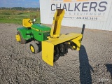 John Deere 318 Riding Mower w/Snowblower