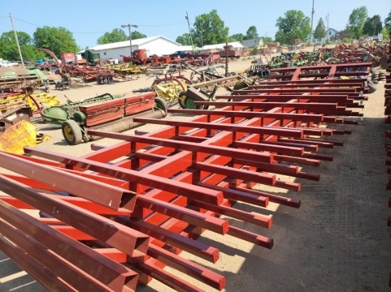Red 10 Bale Wagon Rack