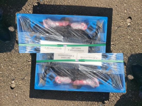Skid w/2 New Ratchet Binders & 4 20ft. Log Chains