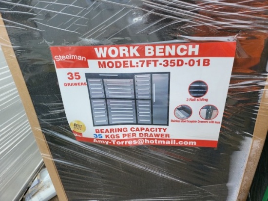 7ft. 35 Drawer Workbench