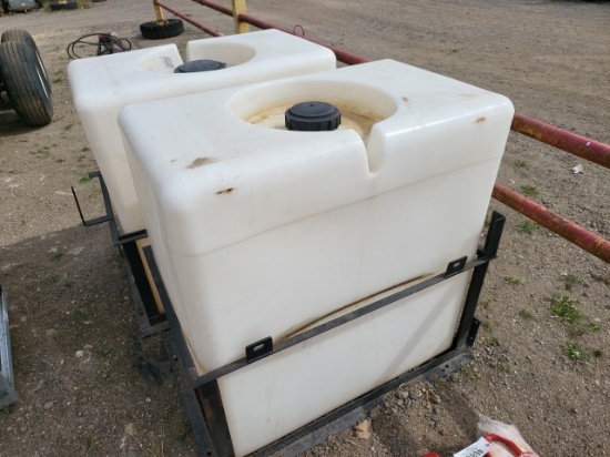 Plastic Tank w/Metal Crate