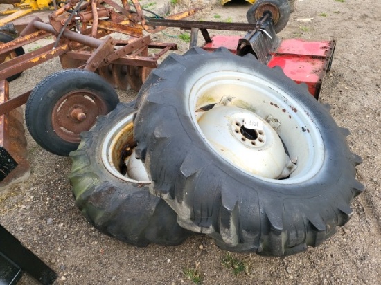 Pr. 13.6x28 Wheels and Tires