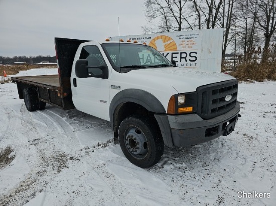 2005 Ford F550 Flatbed Truck