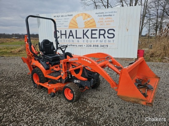 Kubota BX23S 4x4 w/Ldr/Backhoe