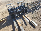 HLA QT 4200LB Walk Thru Pallet Forks/Unused/ALO Hookup