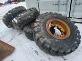 (4) 17.5x24 Loader wheels and Tires