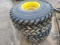 Set of John Deere Turf Tires and Wheels