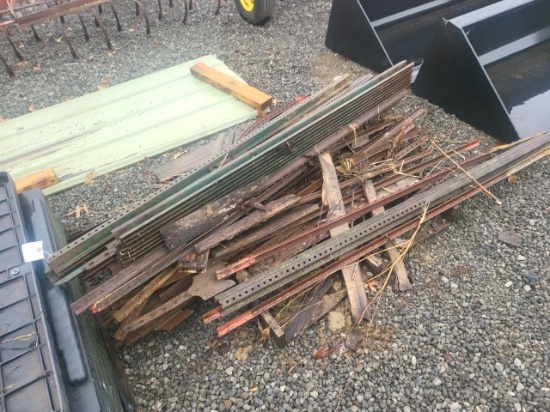 Skid Of Misc Steel Fence Posts