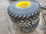 Set of John Deere Turf Tires and Wheels