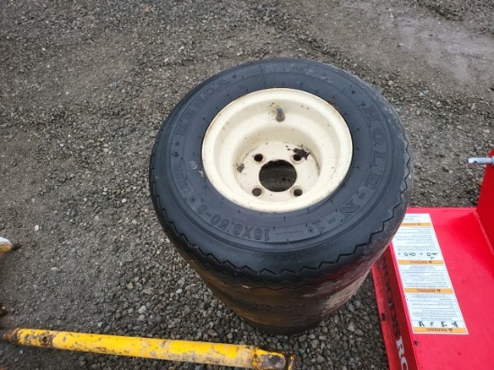 (4) Golf Cart Wheels and Tires