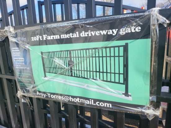 20ft. Farm Metal Gate