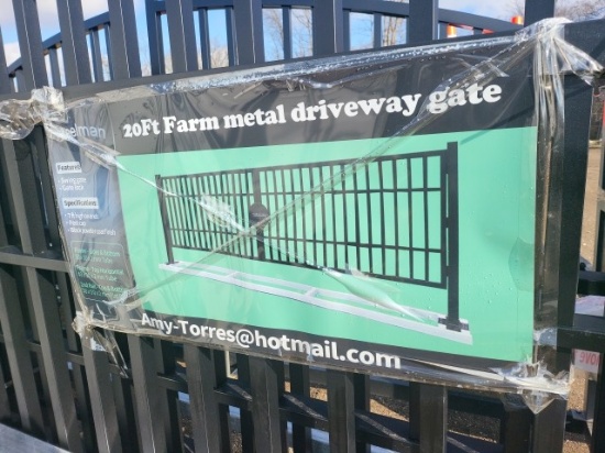 20ft. Farm Metal Gate