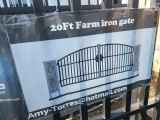 20ft. Farm Iron Gate
