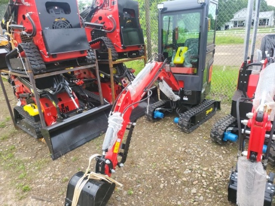 Miva VA13C Mini Excavator wCab/Gas/Unused