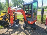AGT QK18KXS-C Mini Excavator w/Cab/Gas/Unused/Air