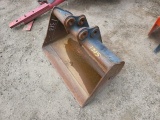 Black Excavator Bucket