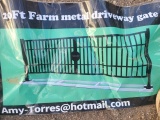 20ft. Metal Farm Driveway Gate