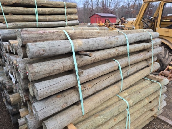 (45) 4x7 Treated Fence Posts