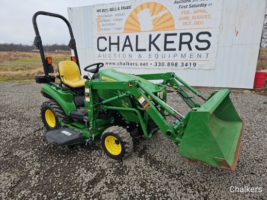 2017 John Deere 1023E 4x4 w/Ldr/Mower