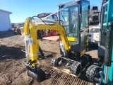 AGT QH13R Mini Excavator/New/Unused/Yellow w/Cab