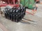 Maple Side 5500LB 42in. Walk Thru Pallet Forks/Unused