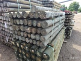 (45) 4x7 Treated Fence Posts (selling By the Post x45)