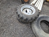 Pair Of Compact Tractor Wheels and Tires