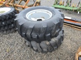 Pair of New 9.5x24 Wheels and Tires