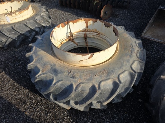 460/85x38 Rear Wheel and Tire