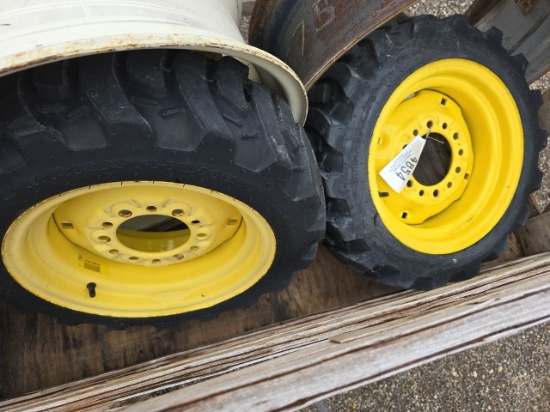 (2) John Deere R-4 Wheels and Tires