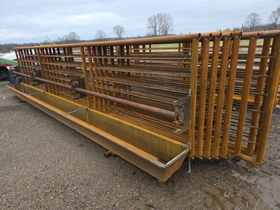 (10) 24ft. Corral Panels 2 with Bunk Feeders