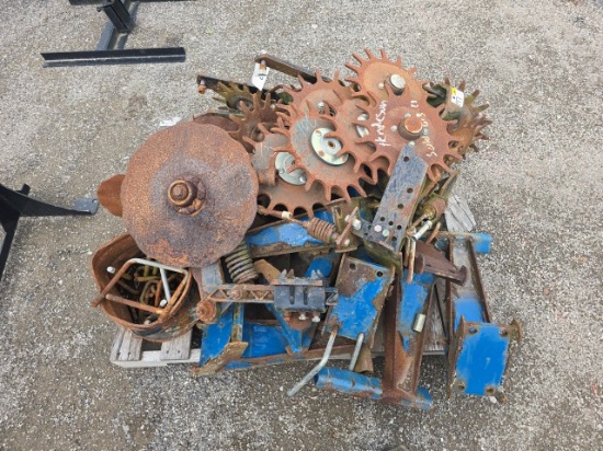Skid of Yetter Coulters