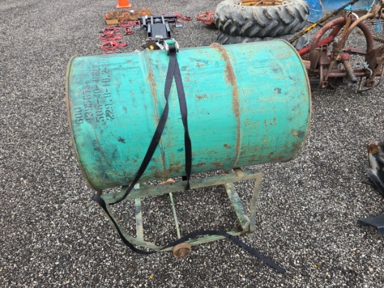 55 Gallon Drum W/Rack