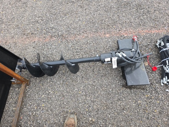 QT Mini Skidsteer Post Hole Digger