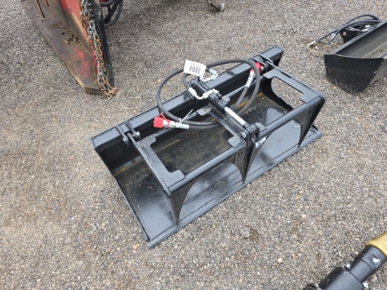 Mini Skidsteer Flat Bottom Grapple