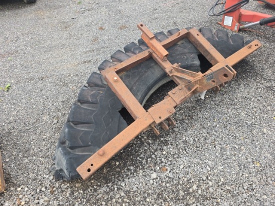 3pt. Rubber Tire Scraper