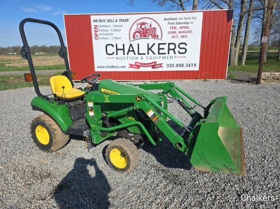 John Deere 1023E 4x4 w/Ldr & Belly Mower