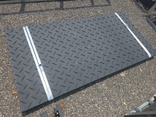 79 1/2in x40in. Rubber Construction Mats