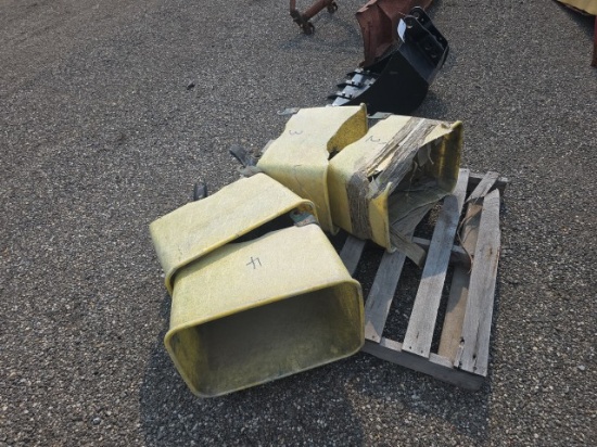 Skid of John Deere Hoppers