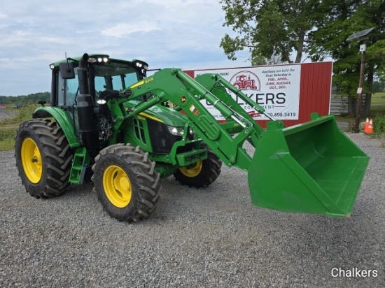 2024 John Deere 6120M 4x4 w/Cab/Ldr