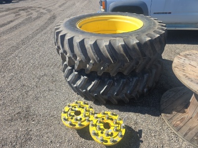Firestone 18.4x38 Axle Duals w/Hubs